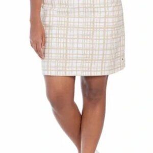 Hilary Radley Tan and White Skort